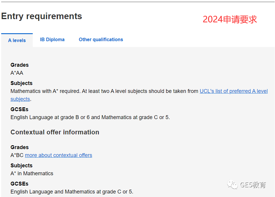 2024entry注意了！UCL这些专业突然提高A-Level/GCSE成绩要求！(图3)